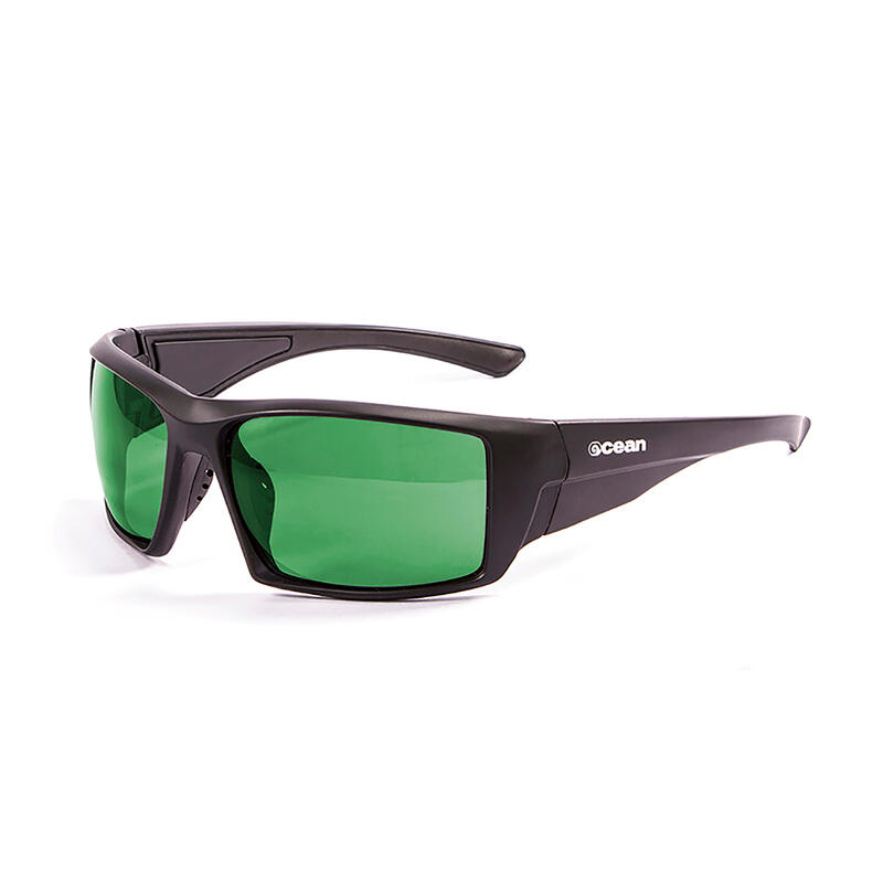 Lunette soleil flottantes sport nautiques OCEAN Aruba noir et revo vert