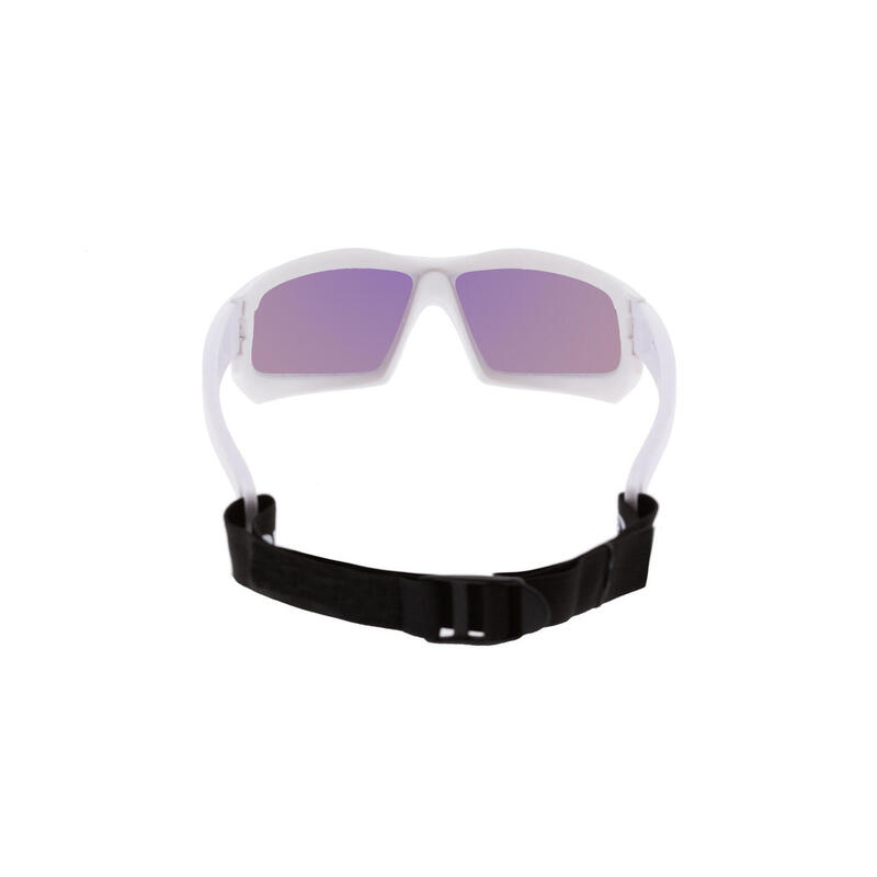 Lunette soleil flottantes sport nautiques OCEAN Paros blanc et revo bleu