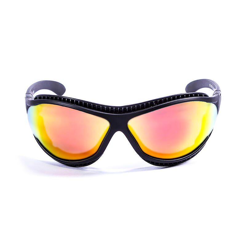 Lunette soleil flottantes sport nautiques OCEAN TierraFuego noir et revo rouge