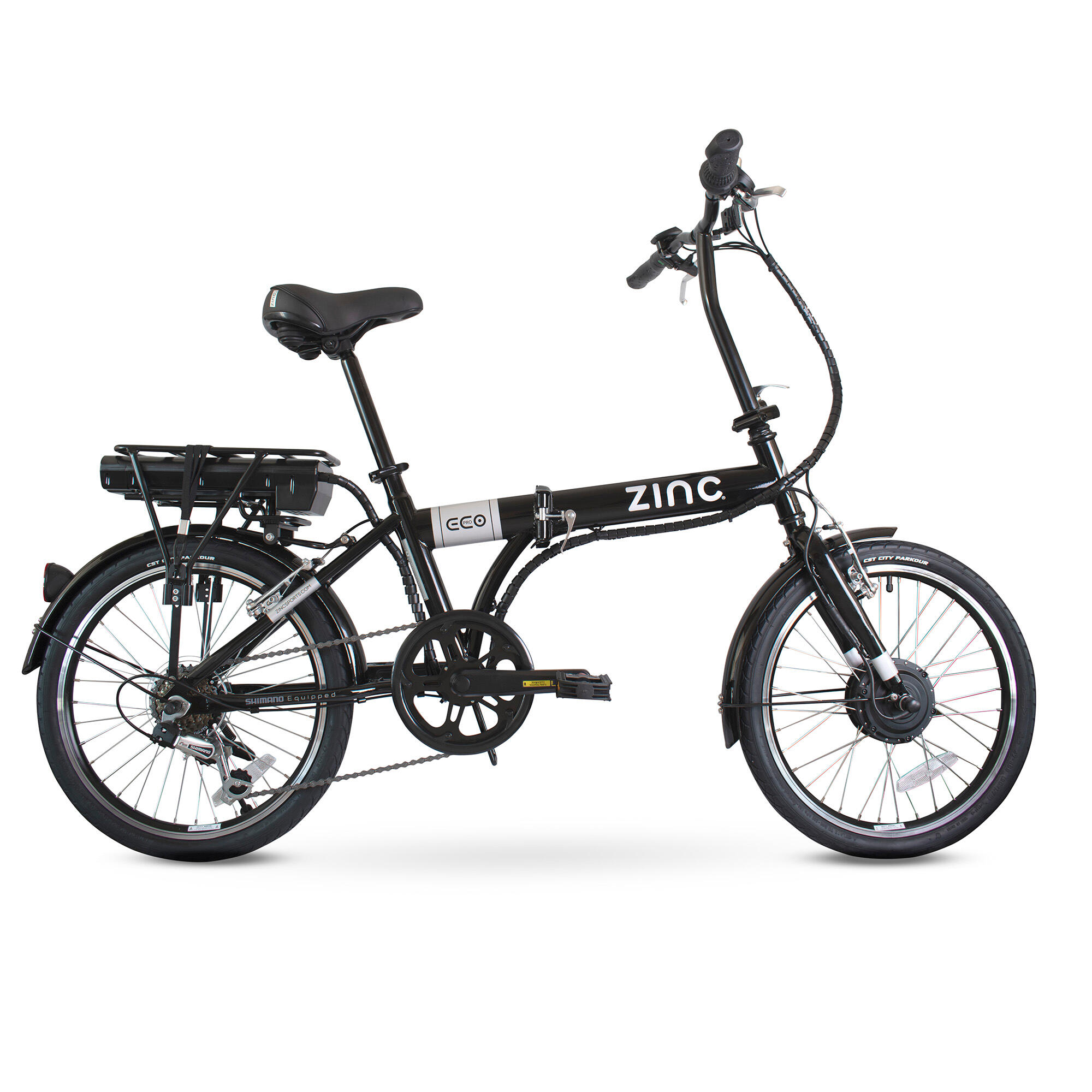 Zinc Folding Electric Eco Pro Bike 1/7
