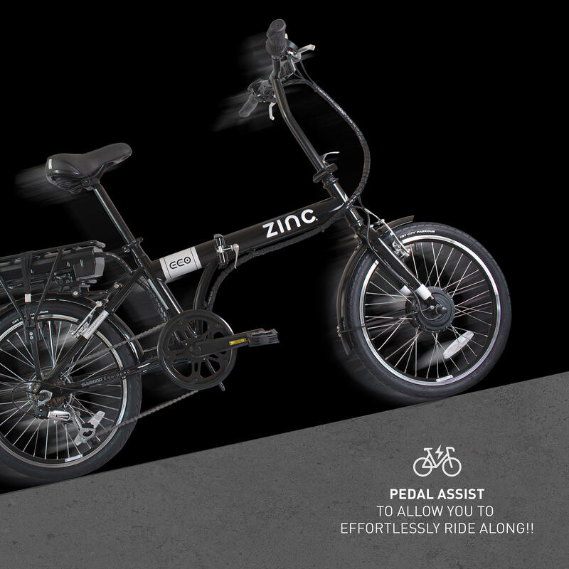 Zinc Folding Electric Eco Pro Bike ZINC Decathlon