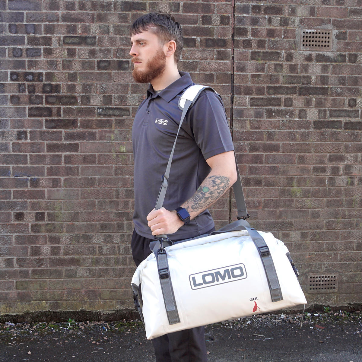 Lomo 30L Dry Bag Holdall - White 2/7