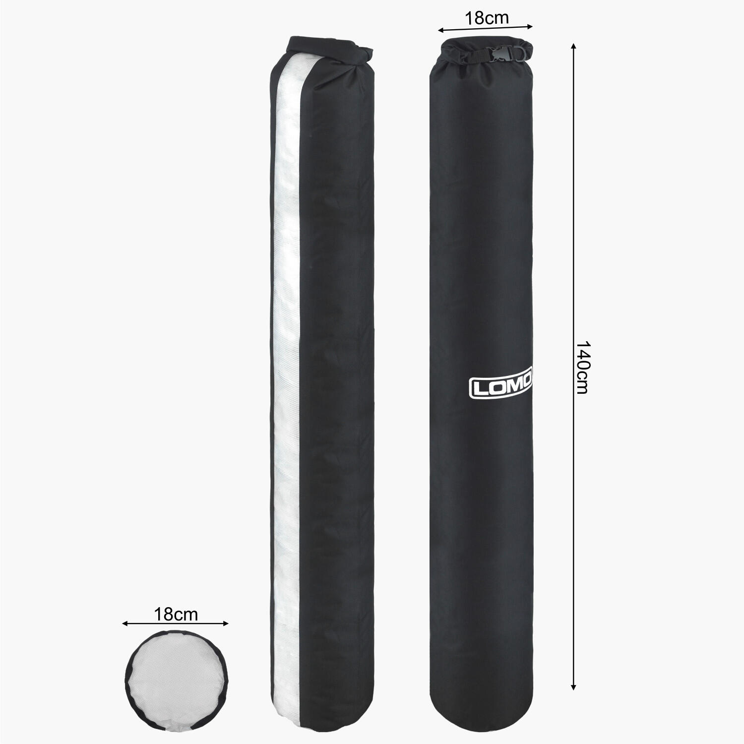 Lomo Extra Long Dry Bag - Black with Window 3/7