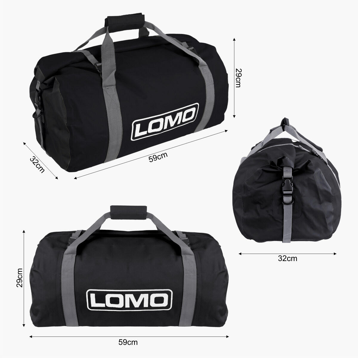 Lomo 40L Dry Bag Holdall - Black 4/7