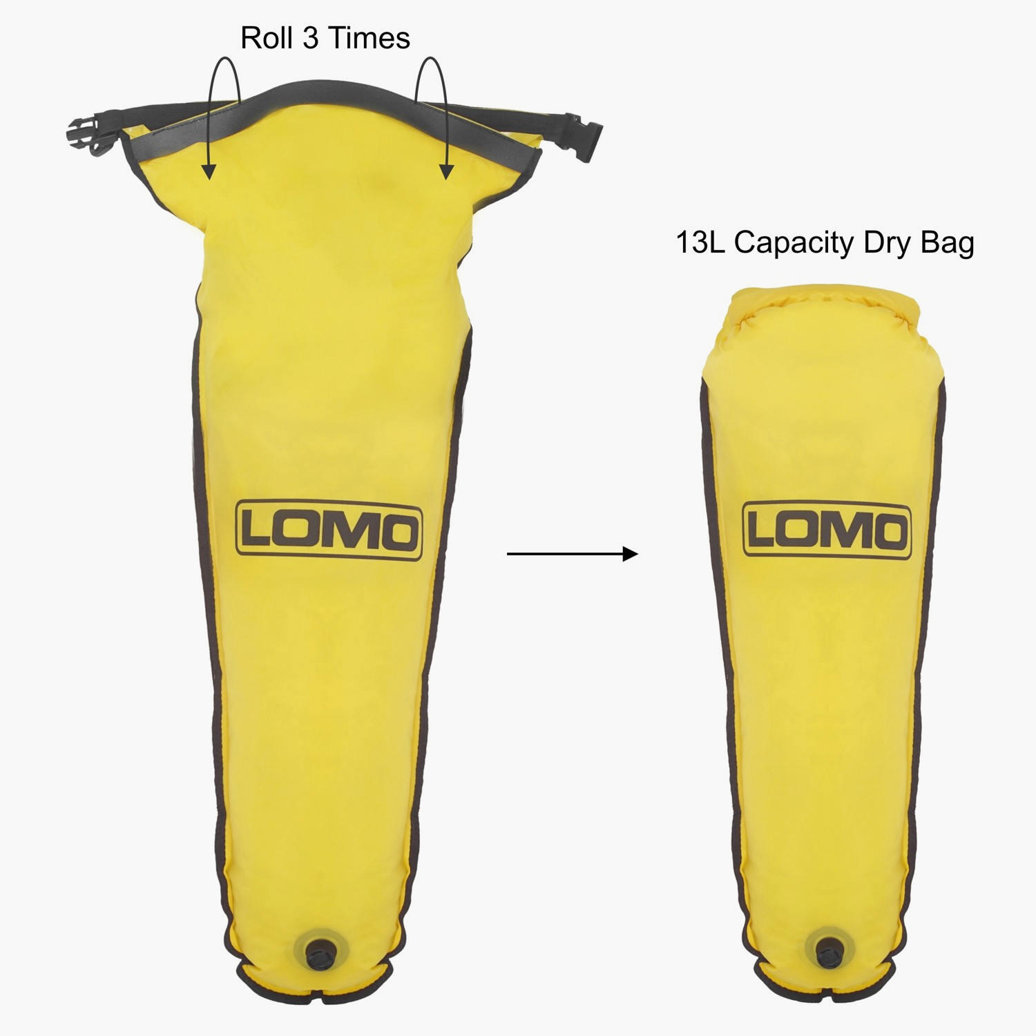 Lomo Tapered kayak dry bag with purge valve 3/6