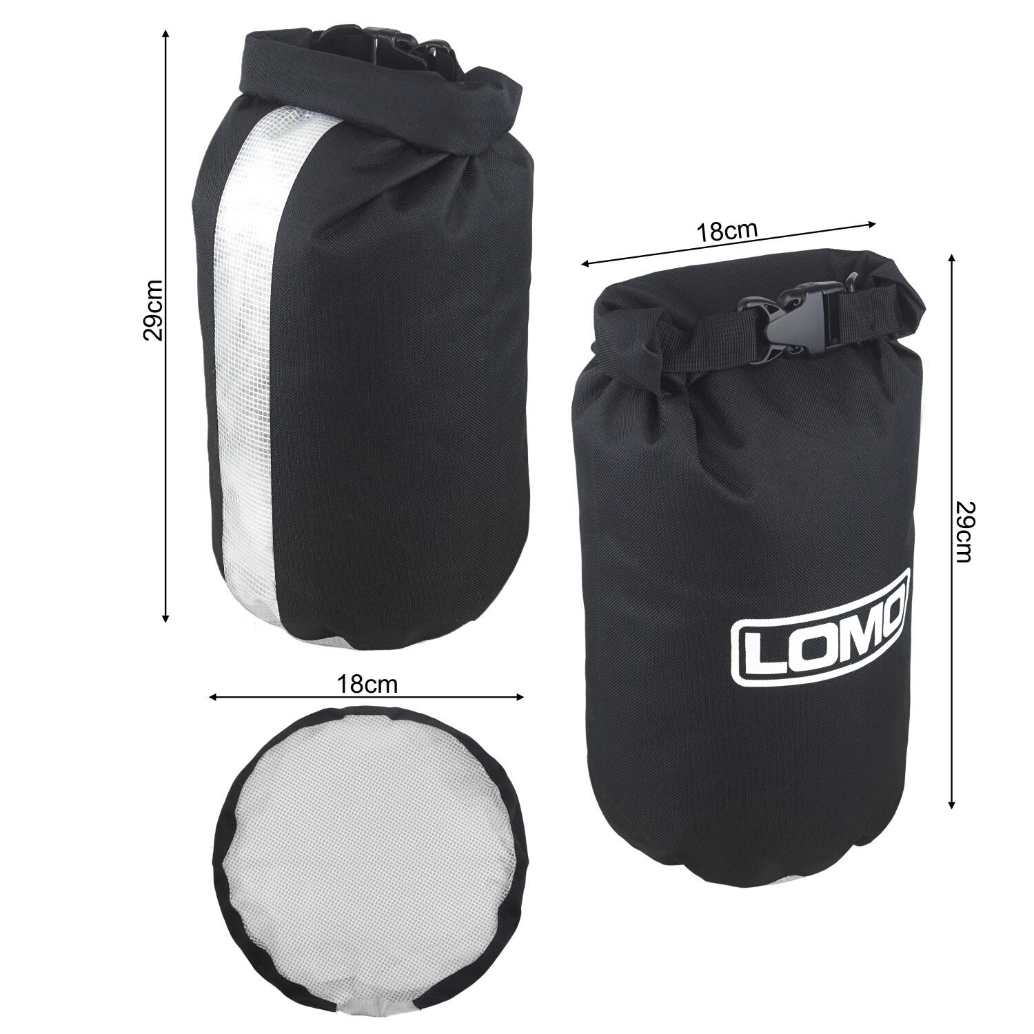 Lomo 5L Dry Bag - Black with Window 3/7