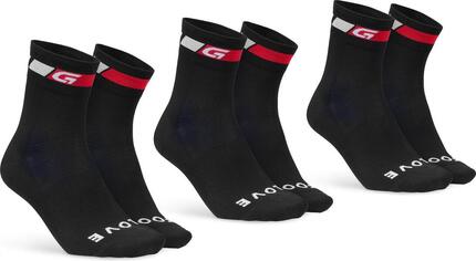 Classic Regular Cut Socke 3PACK Fahrradsocken weiß