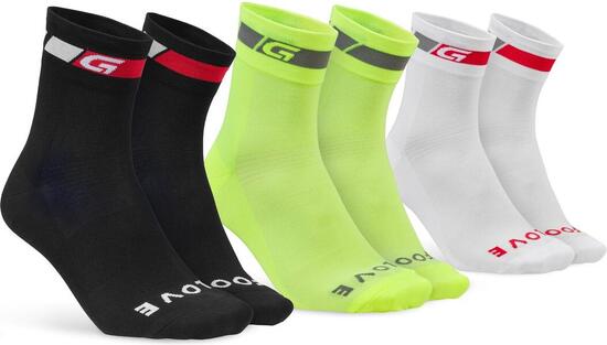Fahrradsocken 3-pack Tricolore Regular Cut