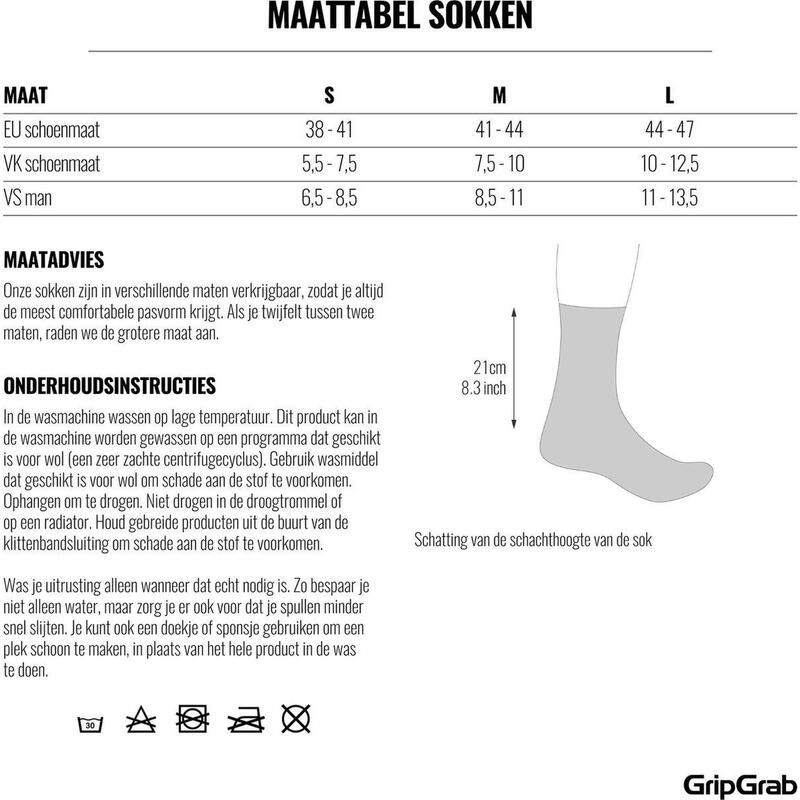 Gripgrab Alpine Merino High Cut Winter Socks Black - M - (41-44)