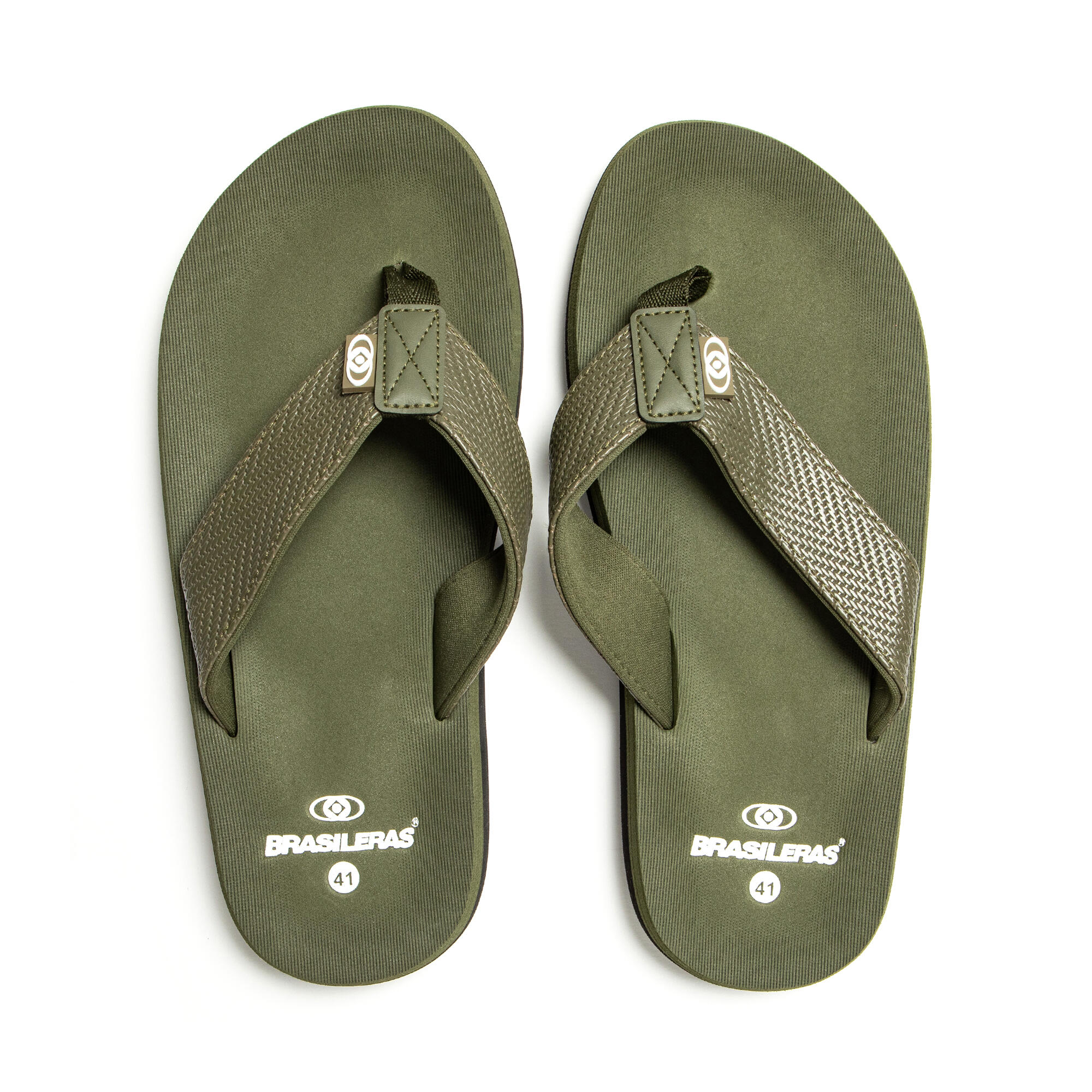 Kinderen Militair Groene Brasilerase Teenslippers met Slip-Resistente Zolen 6/7