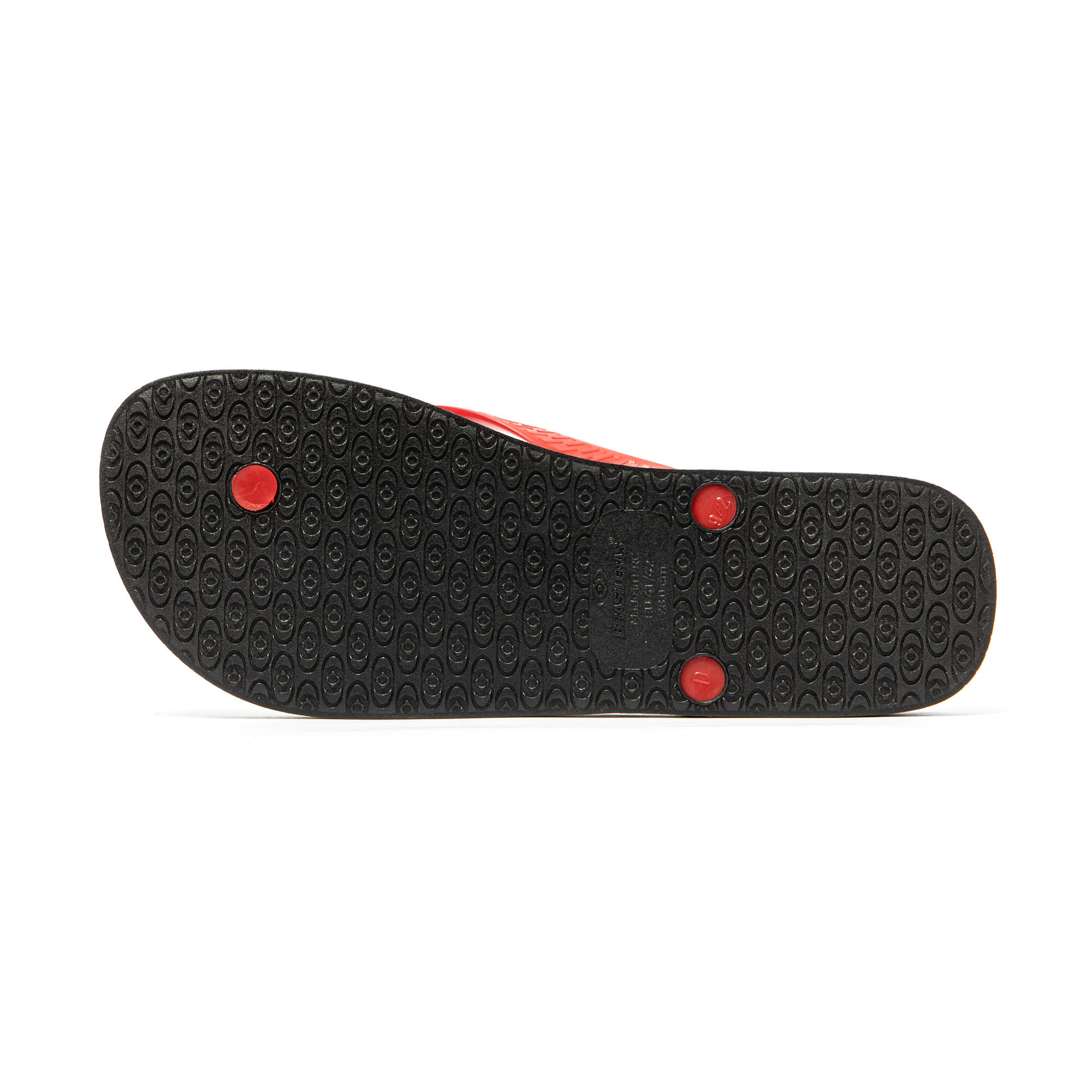 Tongs pour homme, rouges avec semelle antidérapante 7/7