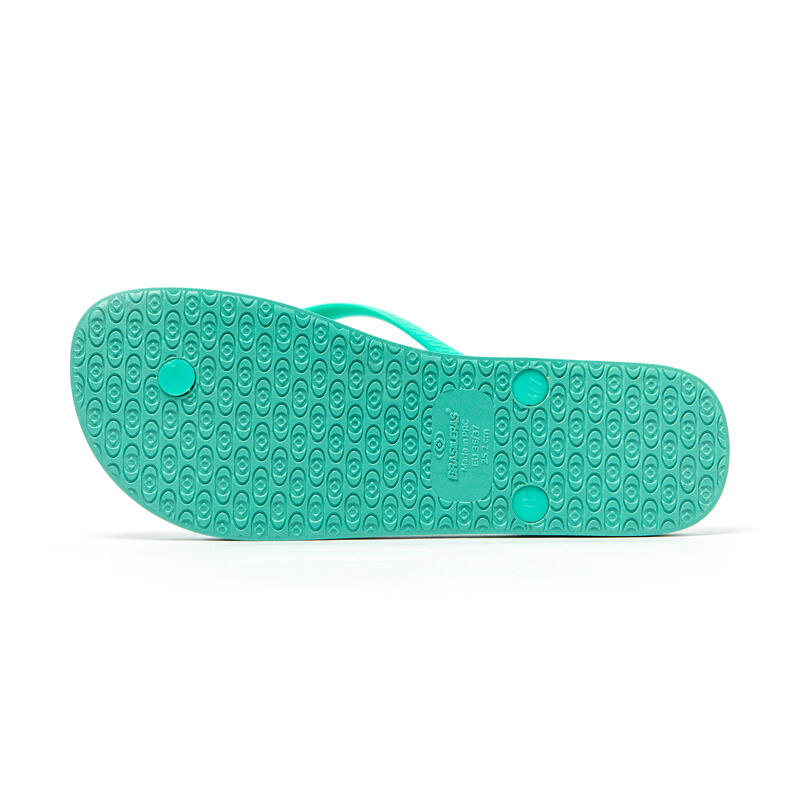 Vrouwen Brasilerase Teen Flip Flops Water Groen Met Niet-gladde Zool