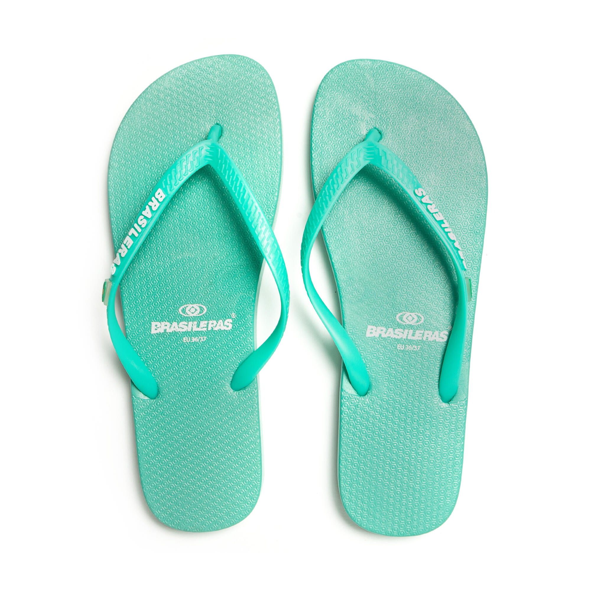 Tongs vert d’eau pour femme avec semelle antidérapante 6/7