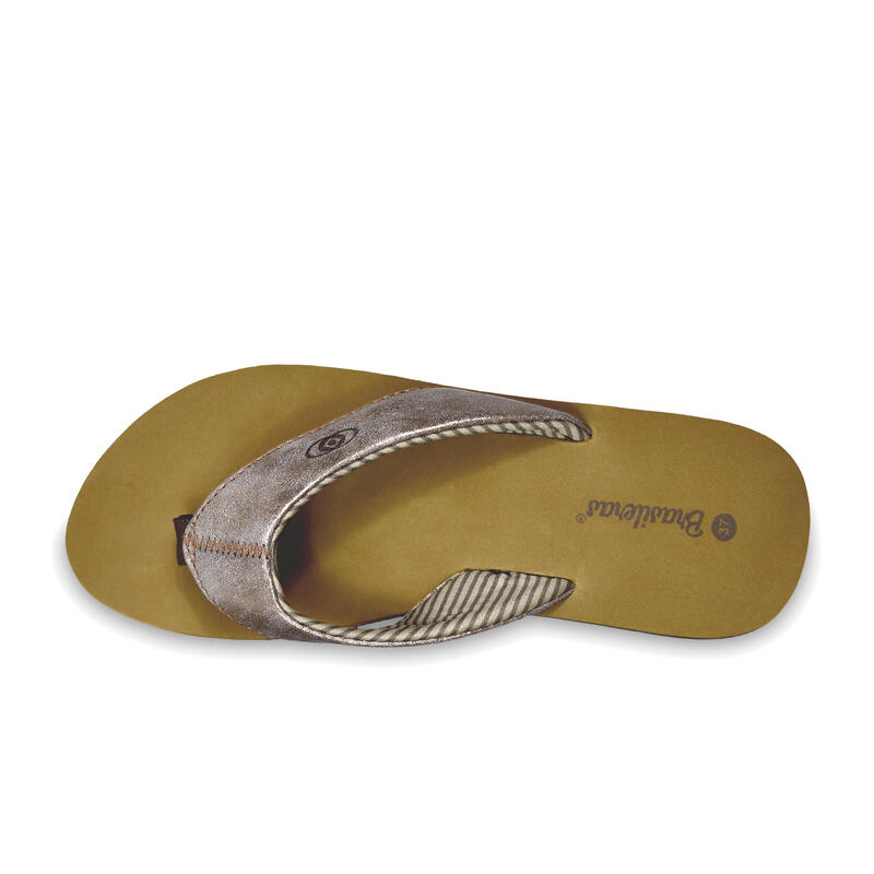 Braune Flip Flops BRASILERAS für Frauen