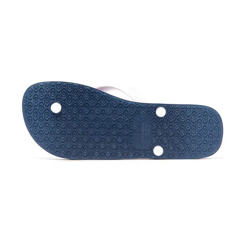 Mannen Brasilerase Teenslippers Blauw en Wit met antislipzool