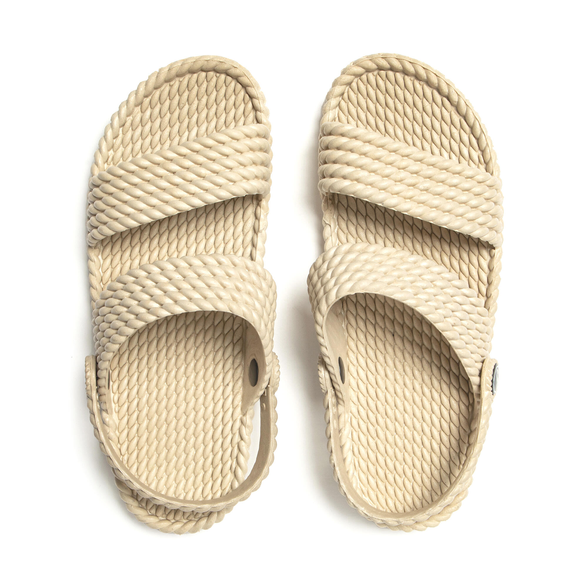 Vrouwen Beige Brasilerase Sandalen met Slip-Resistente Rubberen Buitenzool 6/7