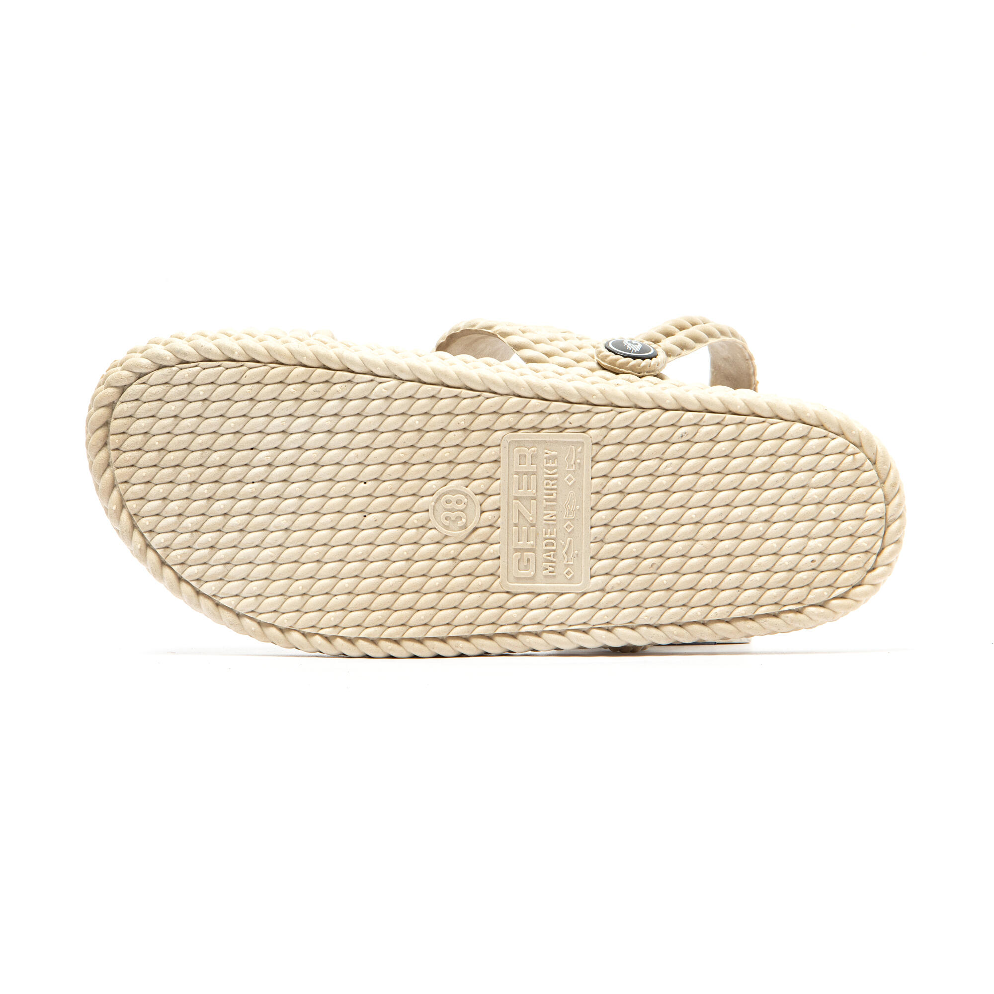Sandalias Brasileras De Mujer Beige suela goma Antideslizante 7/7