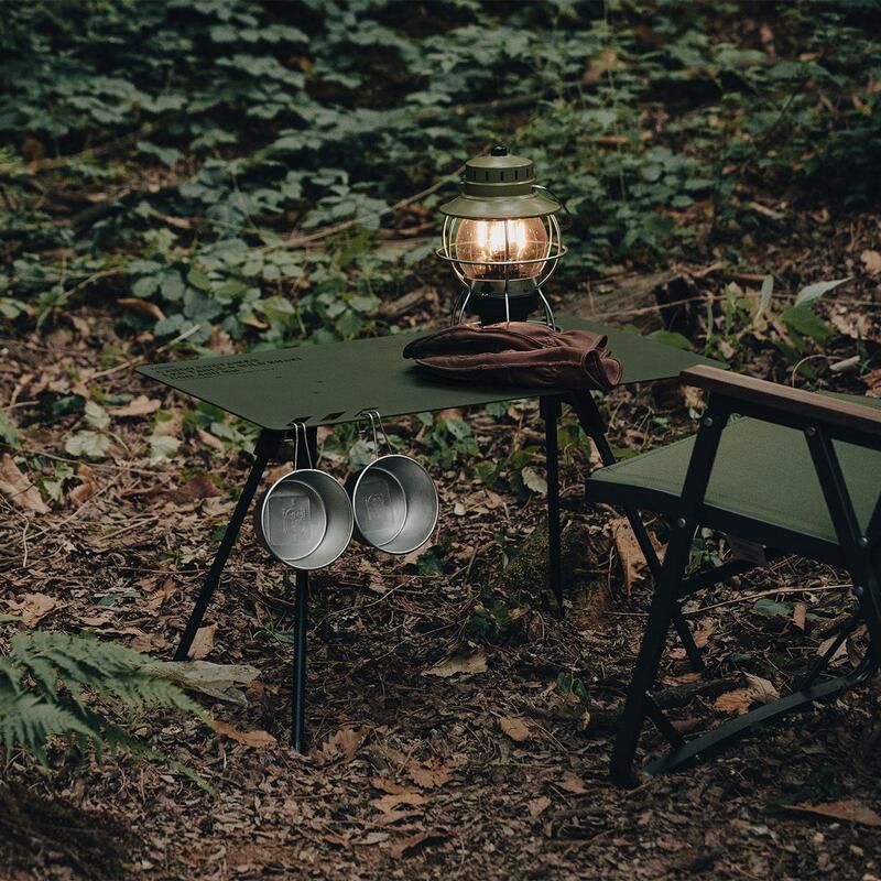 End One-Piece Folding Camping Table - Wild Khaki