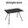 End One-Piece Folding Camping Table - Midnight Black