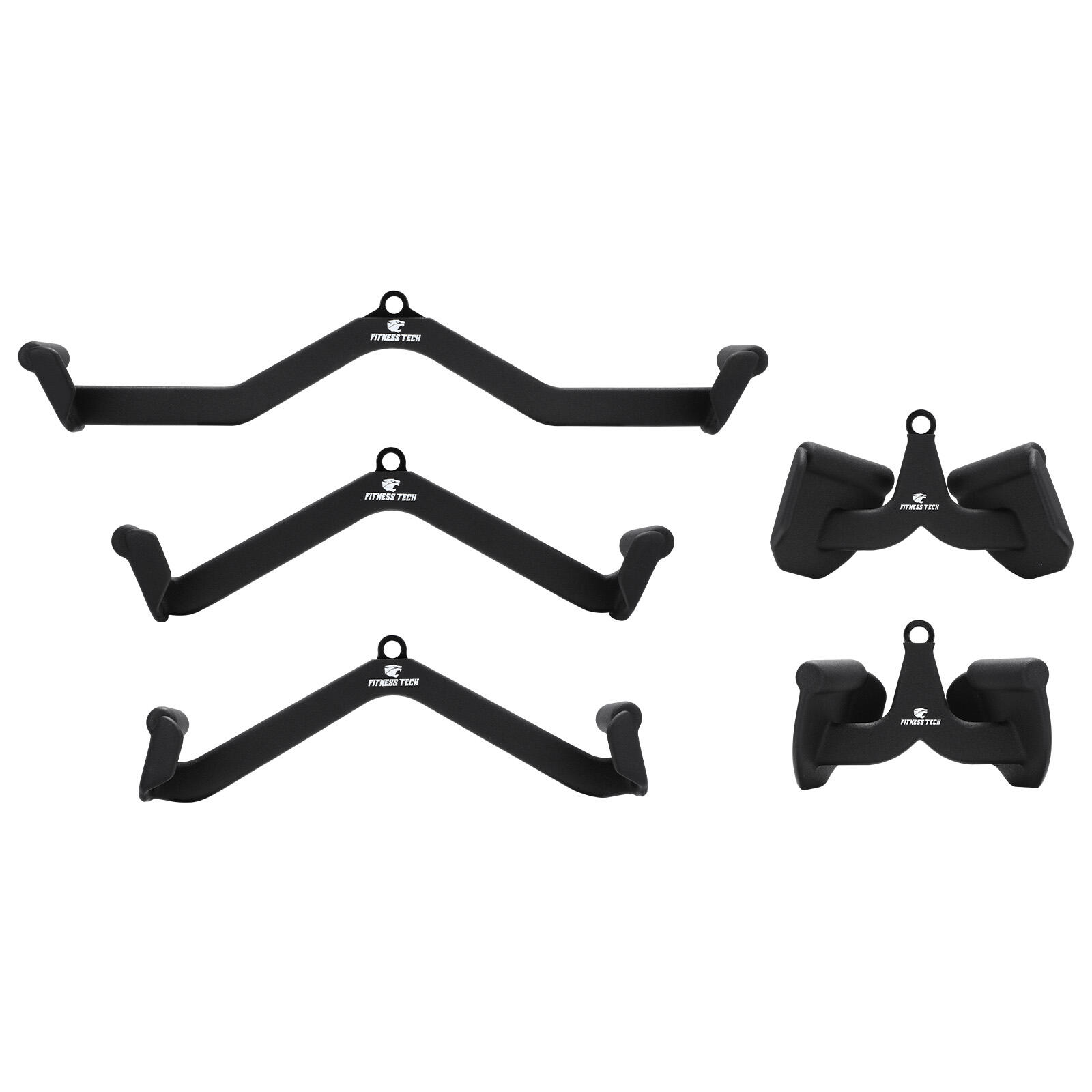 Conjunto de Puxadores para Polia Fitness Tech - 5 Peças 3/8