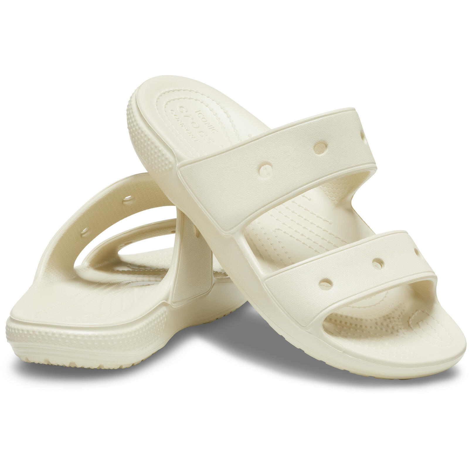 Chinelos de dedo Crocs Classic, Bege, Unissex 4/6