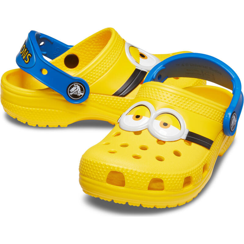 Slapi copii Crocs Fun Lab Classic I Am Minions Toddler Clog, Galben