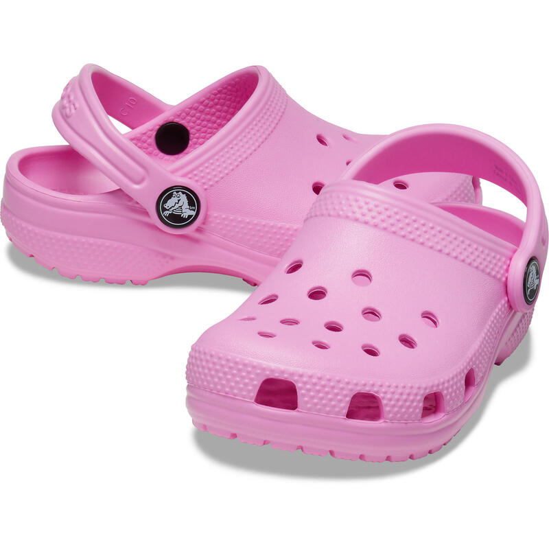 Chinelos de dedo Crocs Classic Clog, Cor de rosa, Crianças