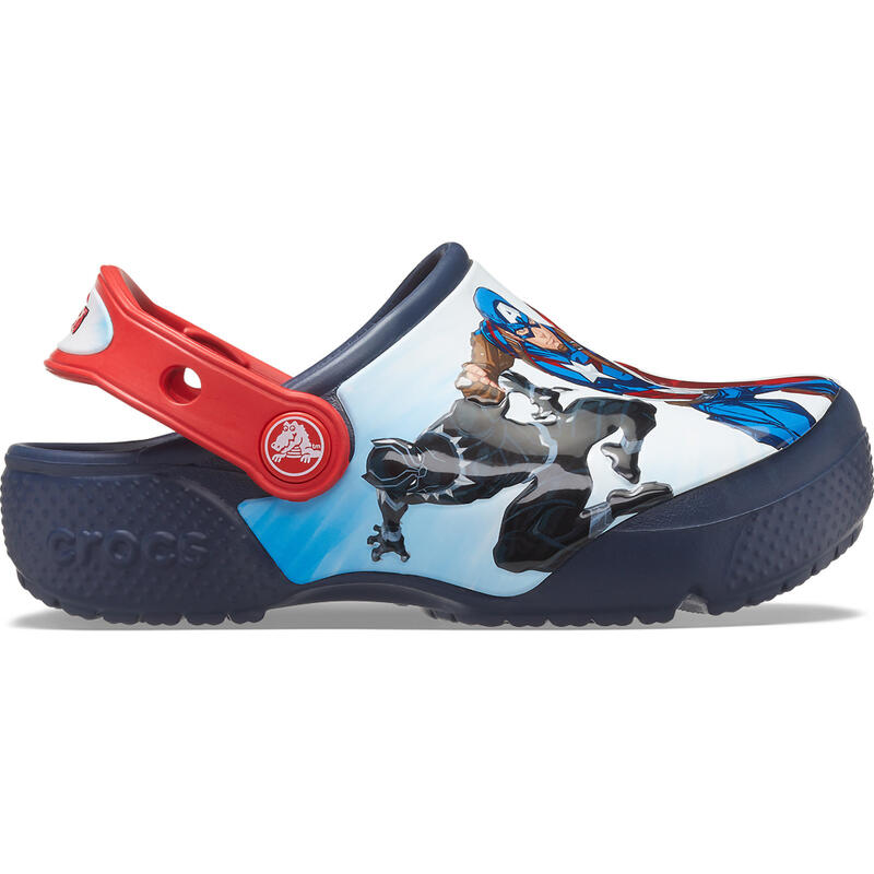 Flip papucs Crocs Fun Lab Avengers Patch Clog T, Kék, Gyerekek