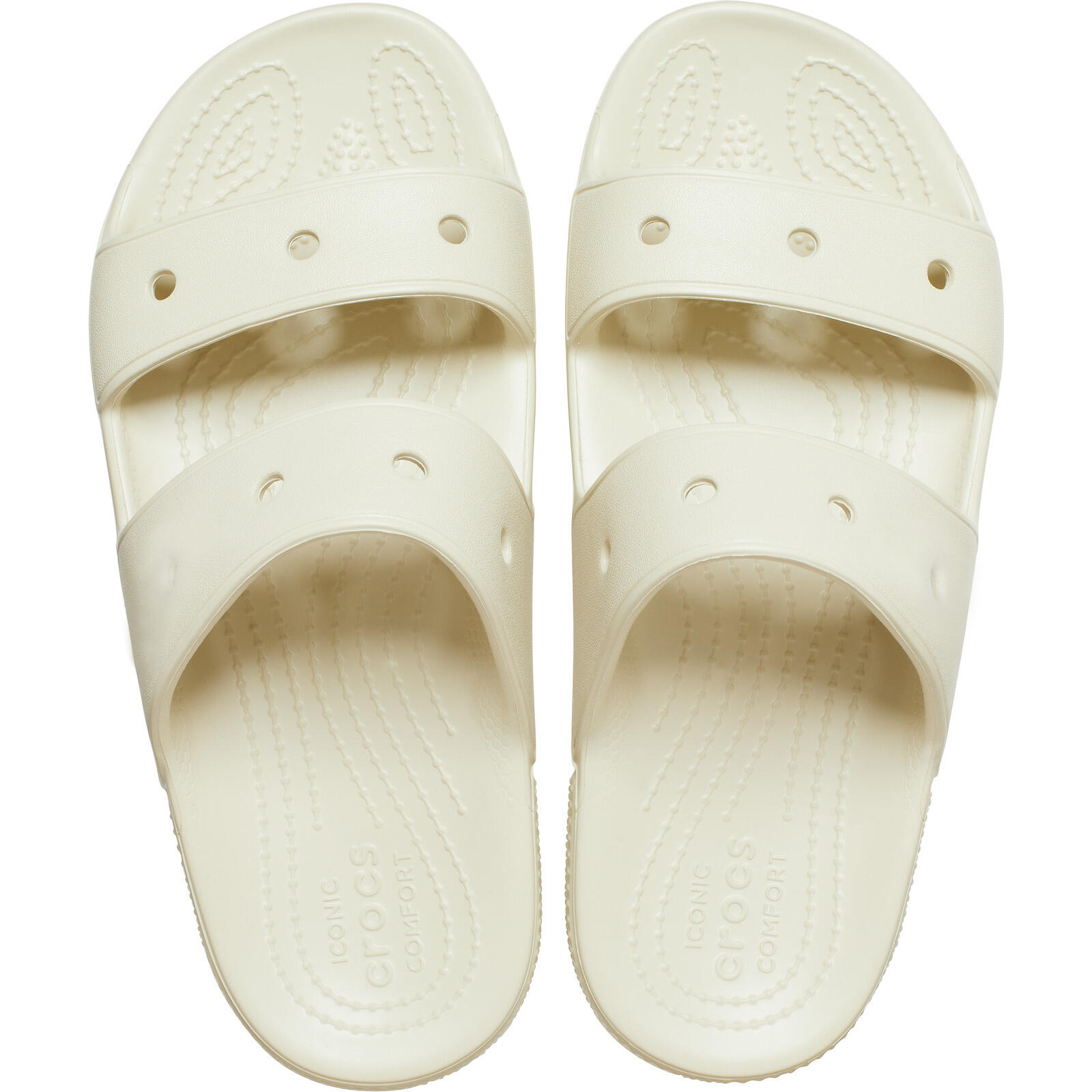 Chinelos de dedo Crocs Classic, Bege, Unissex 3/6
