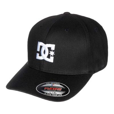 Cap dc shoes cap star 2 flexfit hat, zwart, uniseks