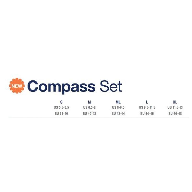 Set Snorkeling Scufundări Adulți Compass, Negru