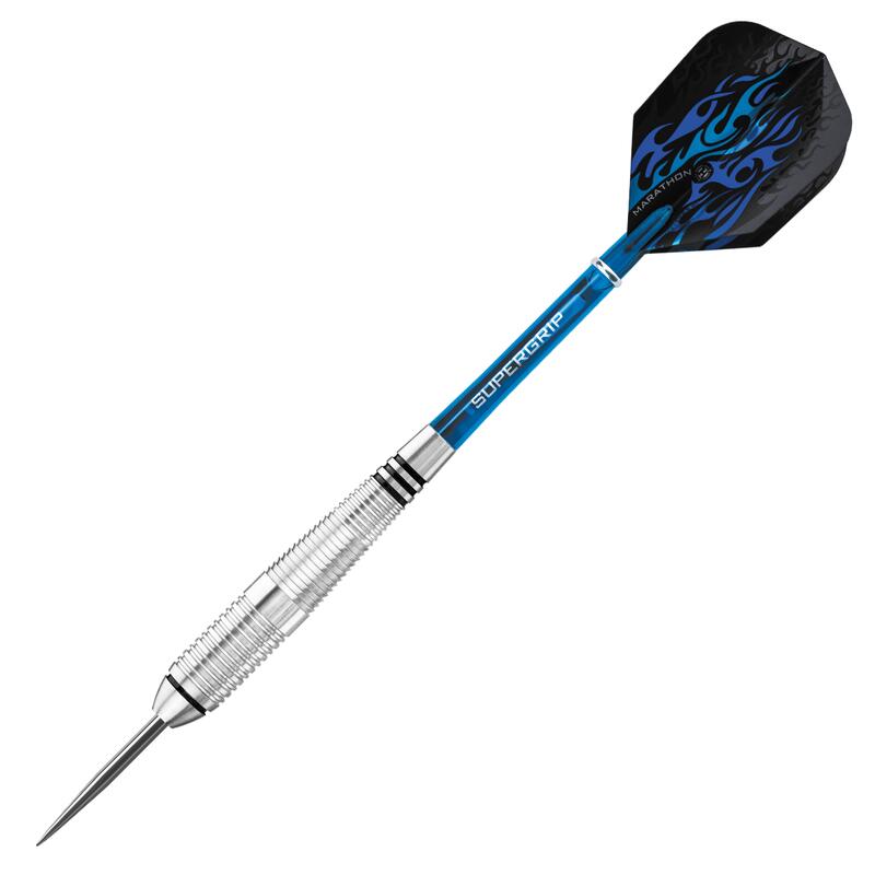 Harrows dartpijlen Blaze Inox Steel steeltip blauw gewicht 21