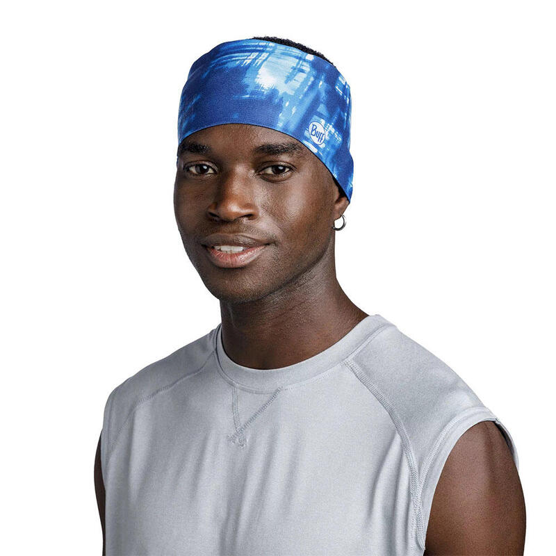 CoolNet UV Wide 跑步運動頭巾 - 藍色