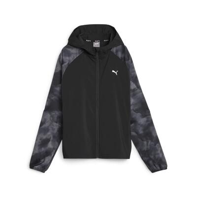 Giacca impermeabile intrecciata da donna Puma Run Favorite AOP
