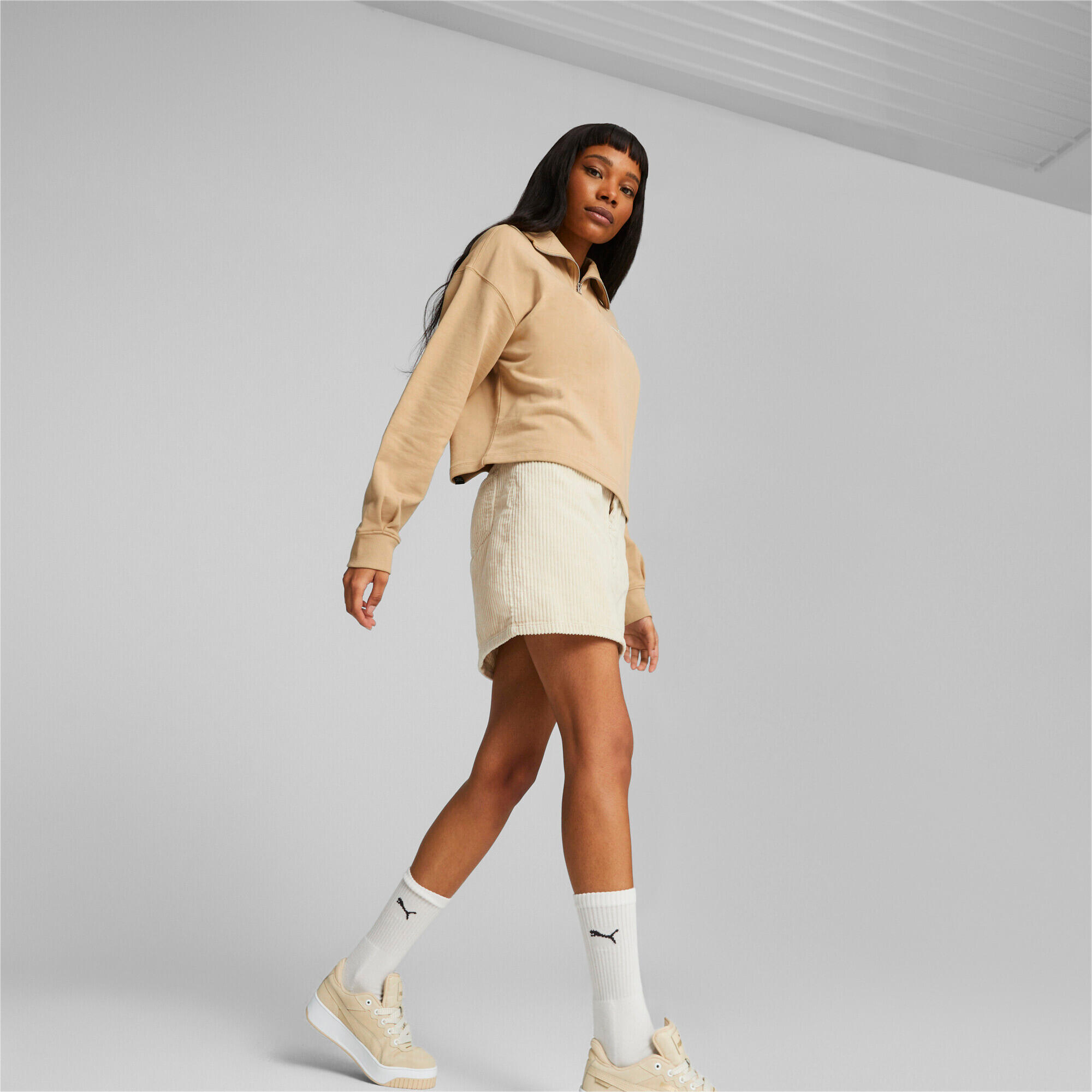 Sweatshirt mit hohem Kragen, Damen Puma Her HZ TR 7/7