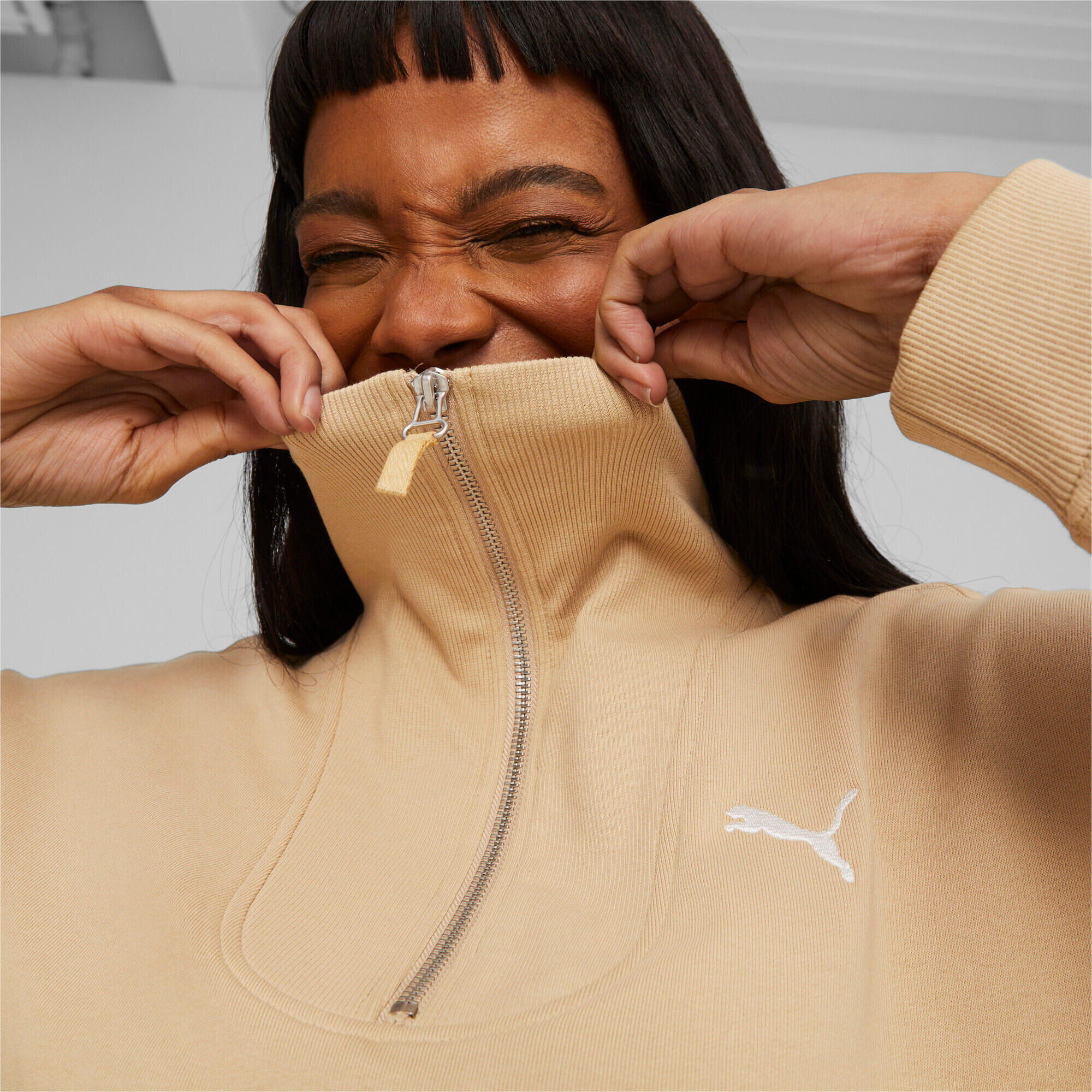 Sweatshirt mit hohem Kragen, Damen Puma Her HZ TR 5/7