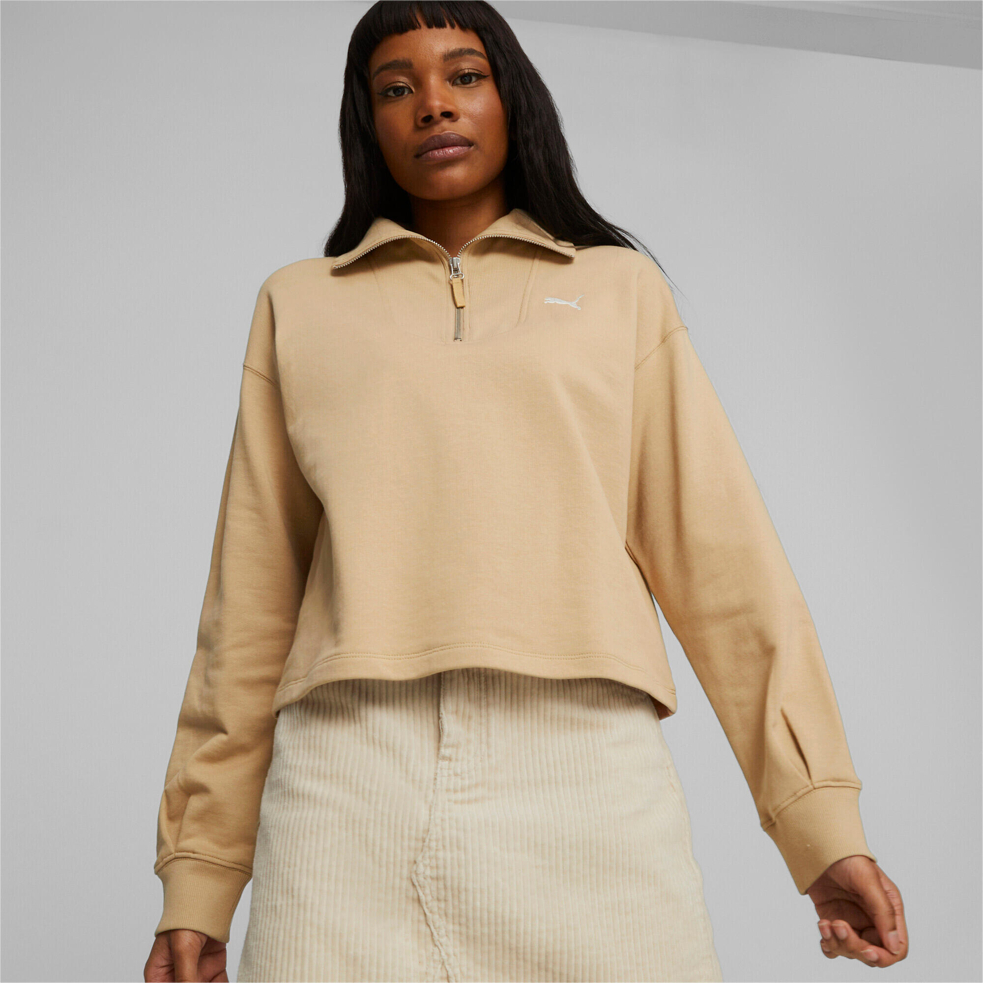 Sweatshirt mit hohem Kragen, Damen Puma Her HZ TR 3/7