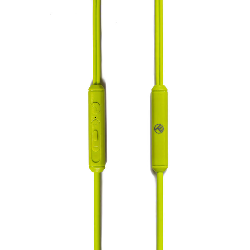 Casti in-ear cu fir Basic Gamma, microfon, verde