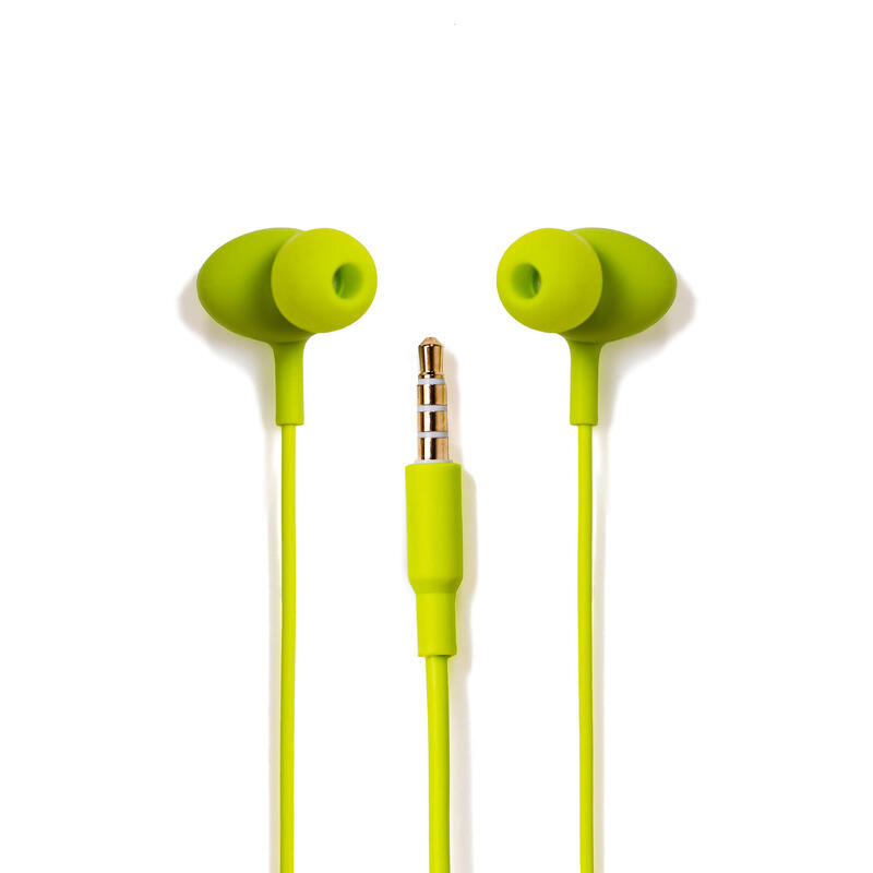 Casti in-ear cu fir Basic Gamma, microfon, verde