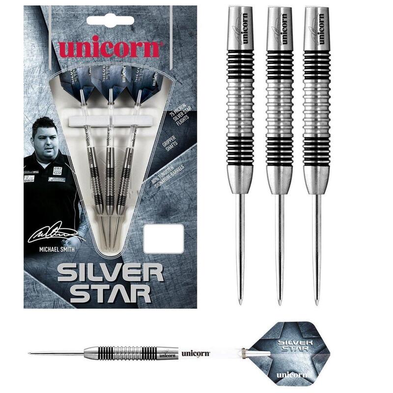 Unicorn Silver Star Michael Smith Steel Darts 26 g