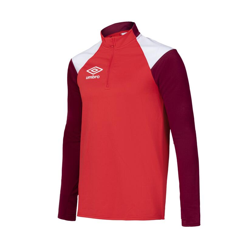 SUDADERA UMBRO MAGADI ROJO GRANATE BLANCO