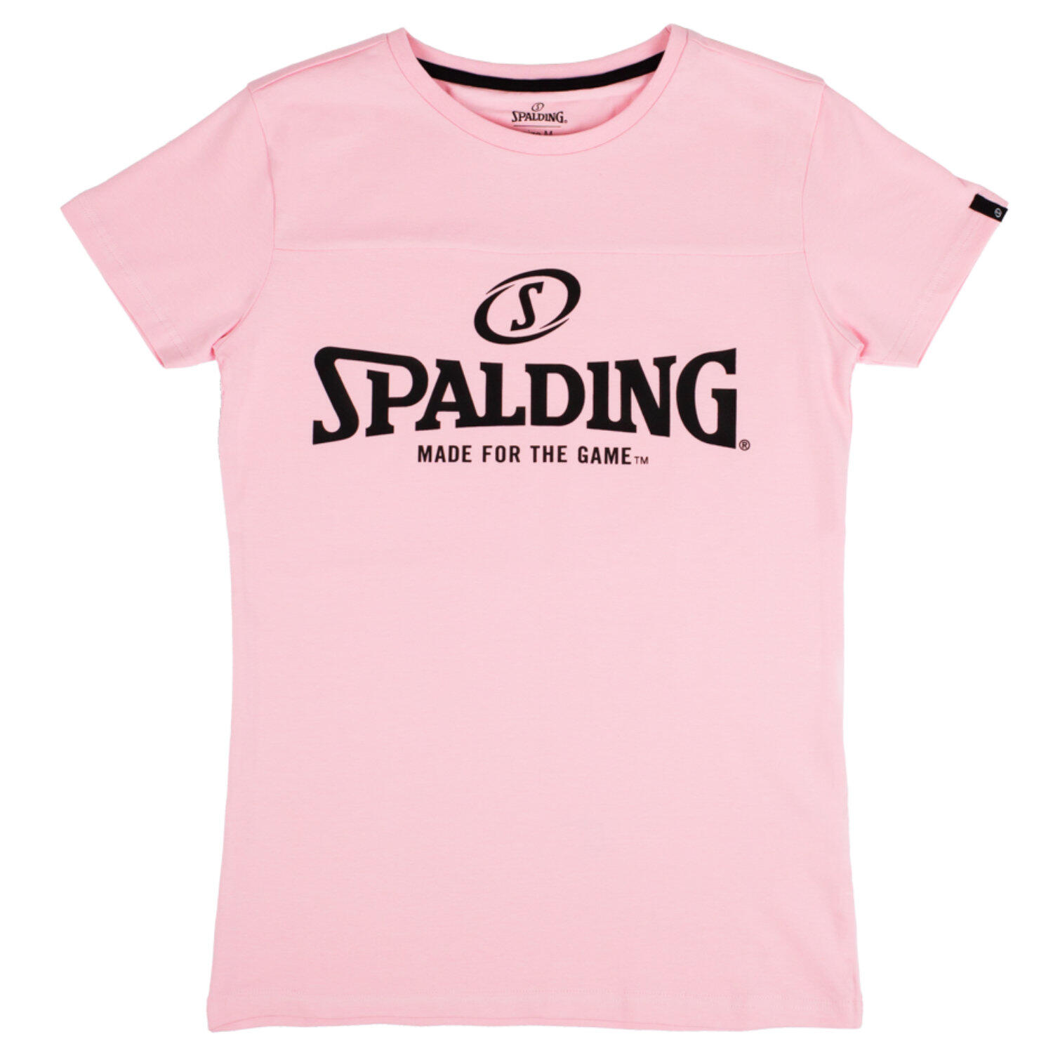 Spalding - T-shirt Femme - Basketball Essential Logo Rose Clair - T-shirt Manches Courtes - Rose - Decathlon