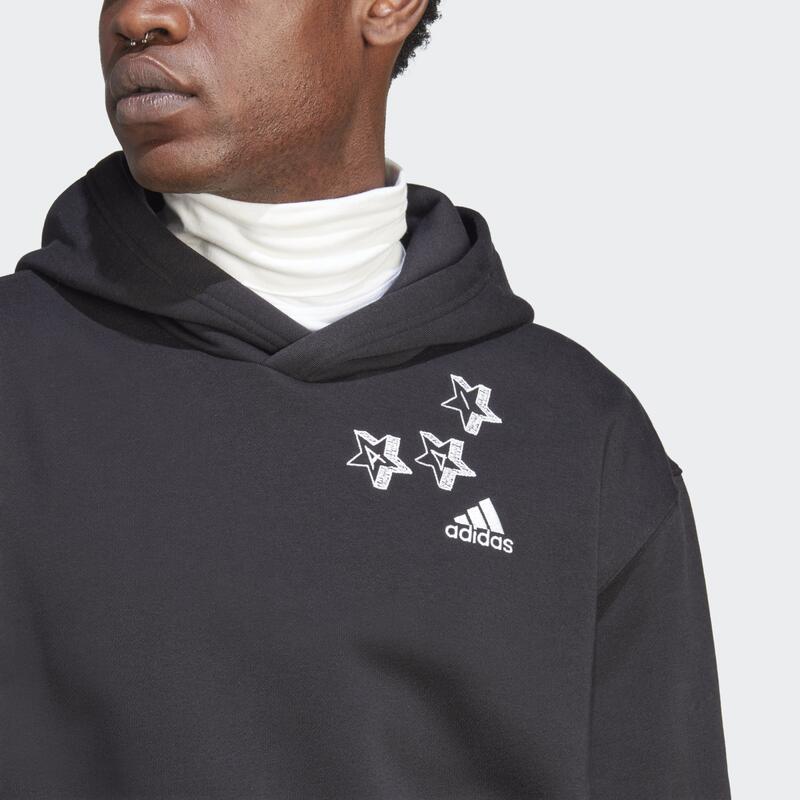 Scribble Fleece Hoodie