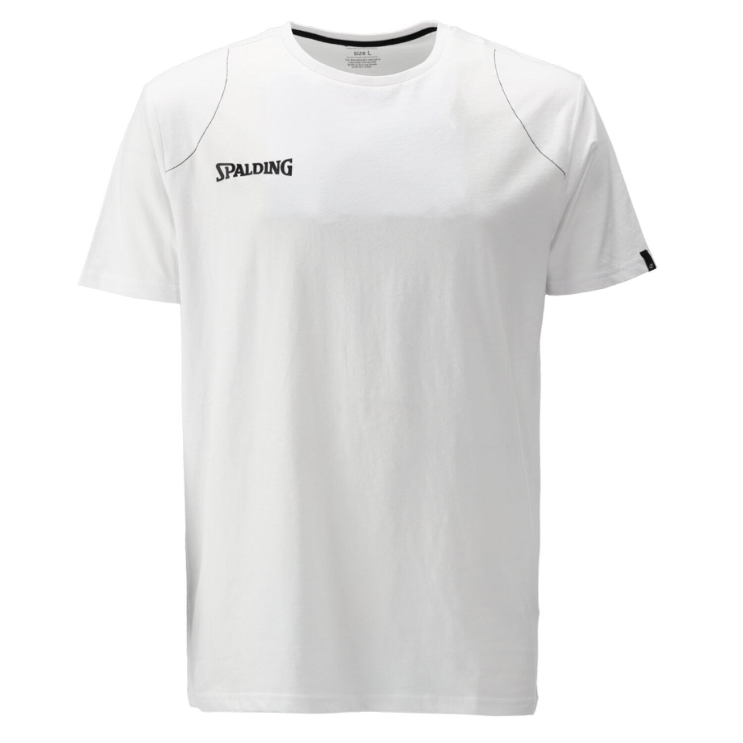 Spalding - T-shirt Pour Hommes - Basketball Essential Tee Blanc - T-shirt Manches Courtes - Blanc - Decathlon
