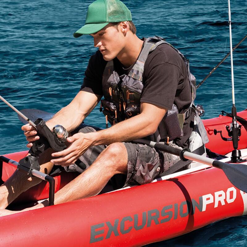 Kayak avec porte-cannes, pagaies et pompe - Intex Excursion Pro - 2 personnes