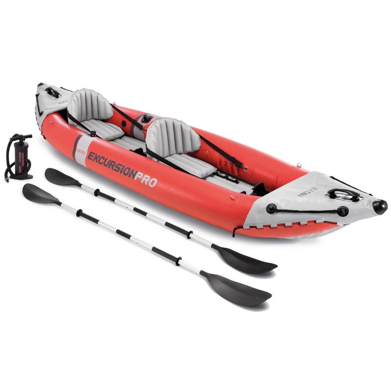 Kayak avec porte-cannes, pagaies et pompe - Intex Excursion Pro - 2 personnes