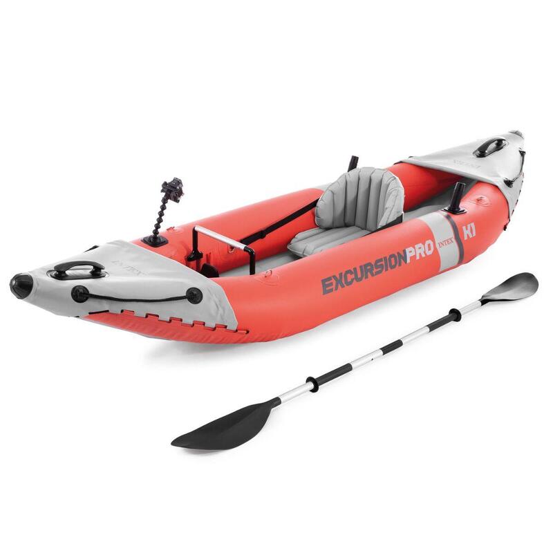 Kayak con portacanne, pagaie e pompa - 1 persona - Intex Excursion Pro