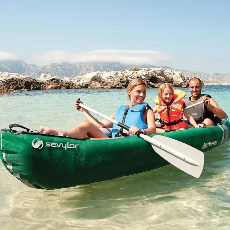 Kayak gonfiabile per 3 persone - sedili regolabili - Sevylor Adventure Plus