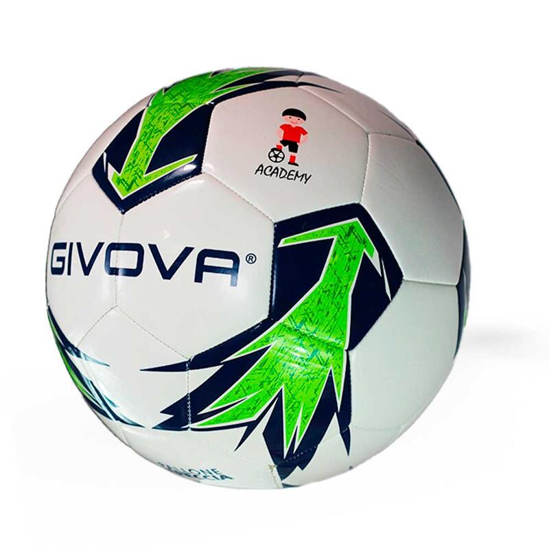 Bola de Futebol Academy Freccia Verde Flúo/Marinho em Poliuretano.