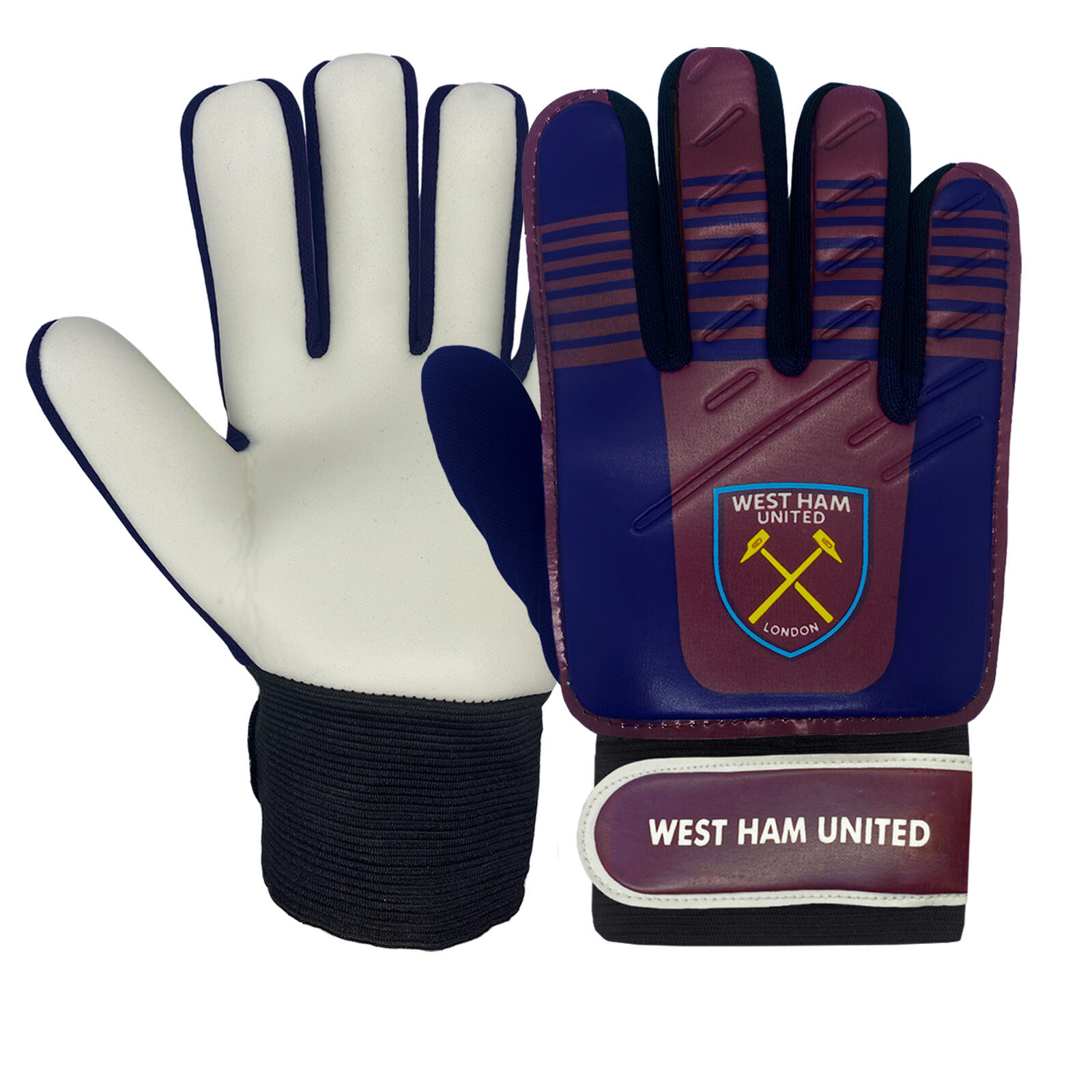WEST HAM UNITED West Ham United Boys Gloves Goalie Goalkeeper Kids Youths OFFICIAL Football Gift